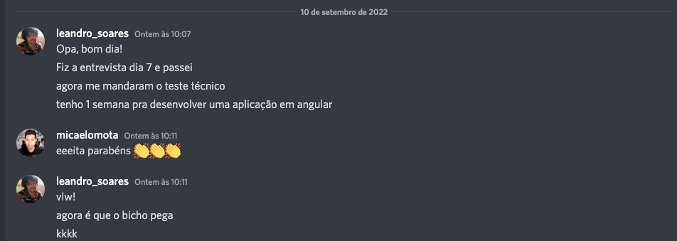 Mais depoimentos de alunos do Nitro